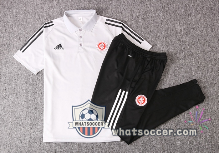 Training Polo Set SC Internacional + Pants Light Gray 2020-2021