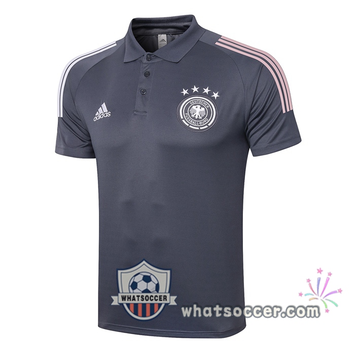Training Polo Set Germany + Pants Dark Gray 2020-2021