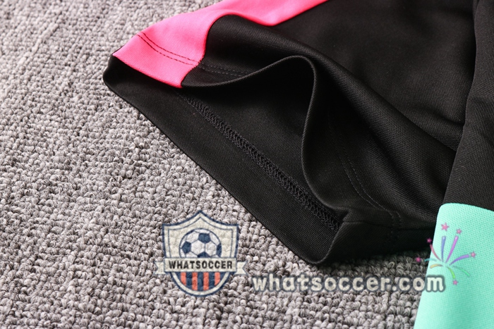 Training Polo Set FC Barcelona + Pants Black Green Rose 2020-2021