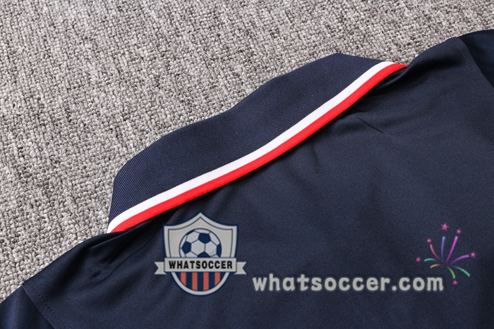 Training Polo Set France + Pants Blue Royal 2020-2021