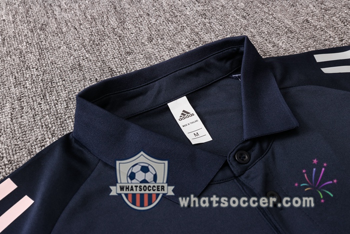 Training Polo Set Juventus + Pants Blue Royal 2020-2021