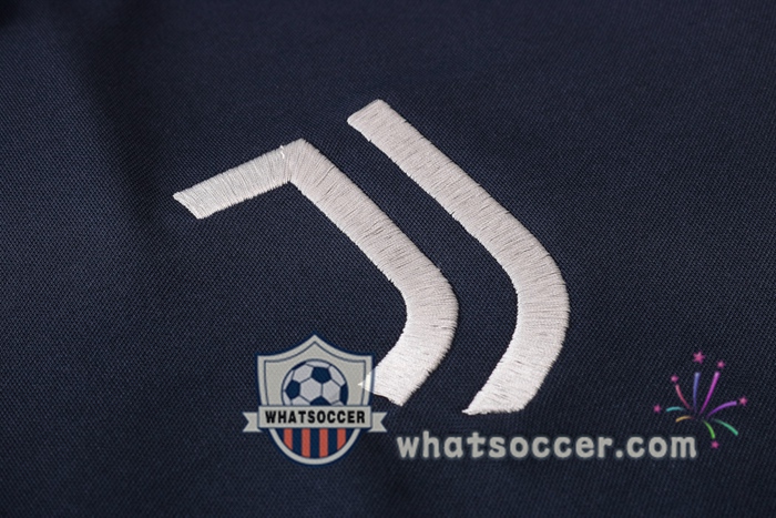 Training Polo Set Juventus + Pants Blue Royal 2020-2021