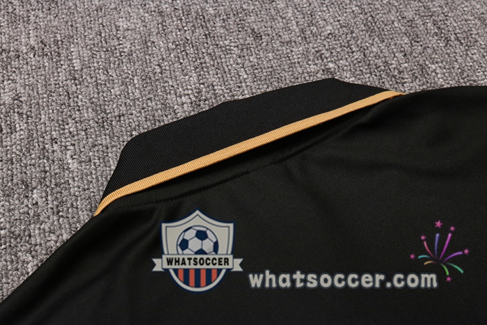Training Polo Set Inter Milan + Pants Black Yellow 2020-2021