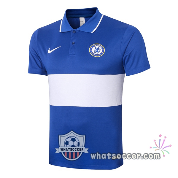 Training Polo FC Chelsea Blue White 2020-2021