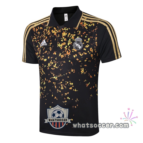 Training Polo Real Madrid Black Yellow 2020-2021