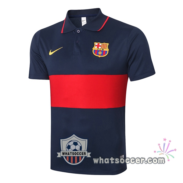 Training Polo FC Barcelona Blue Royal Red 2020-2021