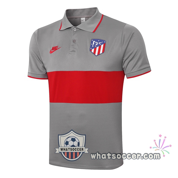 Training Polo Atletico Madrid Gray Red 2020-2021