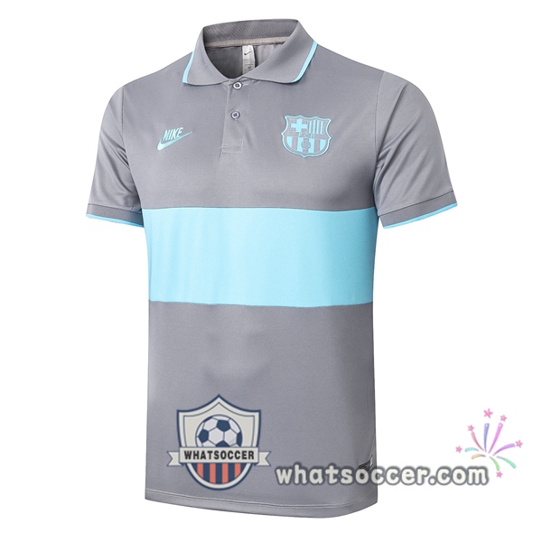 Training Polo FC Barcelona Gray Green 2020-2021