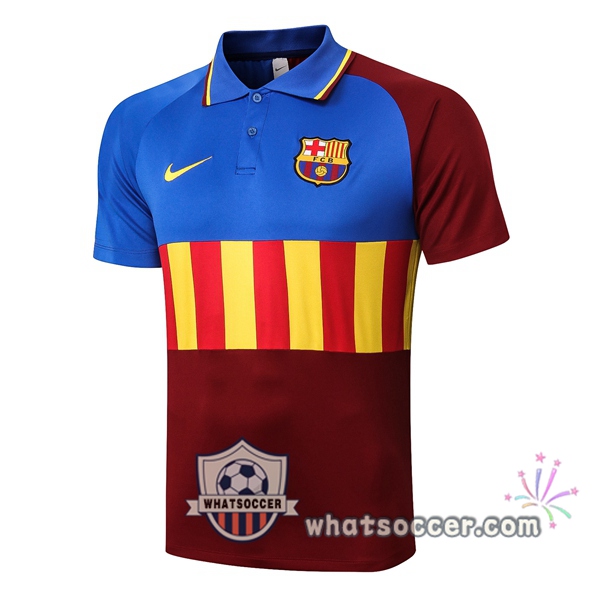 Training Polo FC Barcelona Blue Red 2020-2021