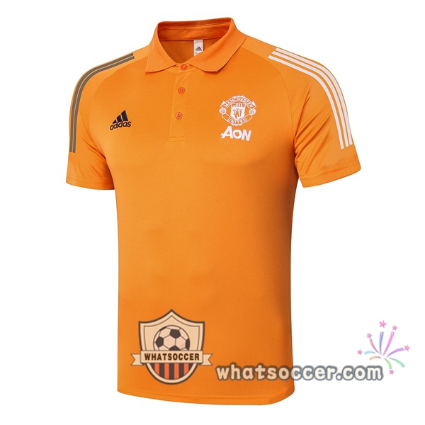 Training Polo Manchester United Orange 2020-2021