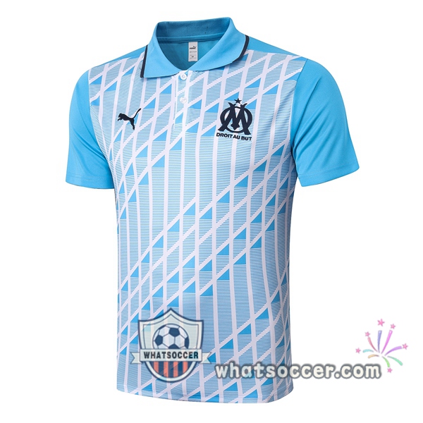Training Polo Olympique de Marseille White Blue 2020-2021