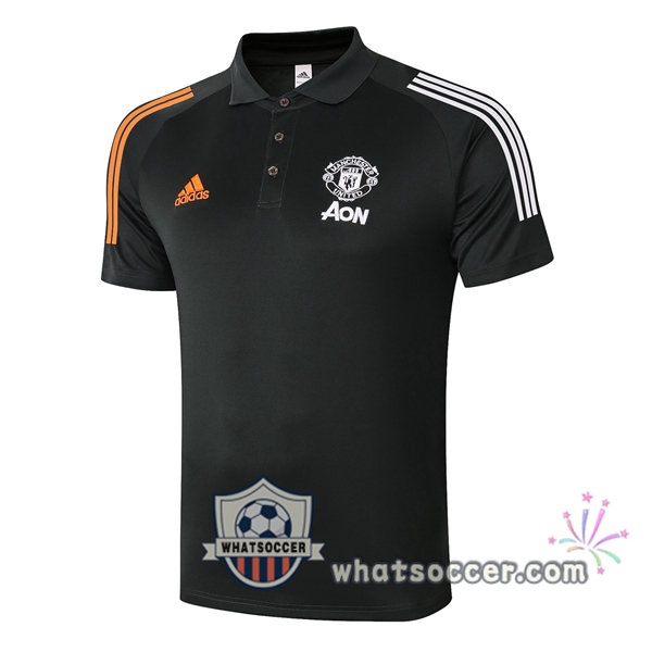 Training Polo Manchester United Black 2020-2021