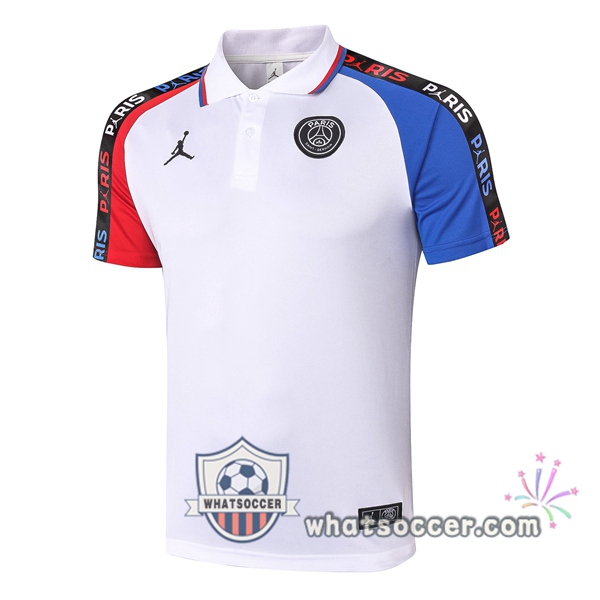 Training Polo JORDAN Paris PSG White Red Blue 2020-2021