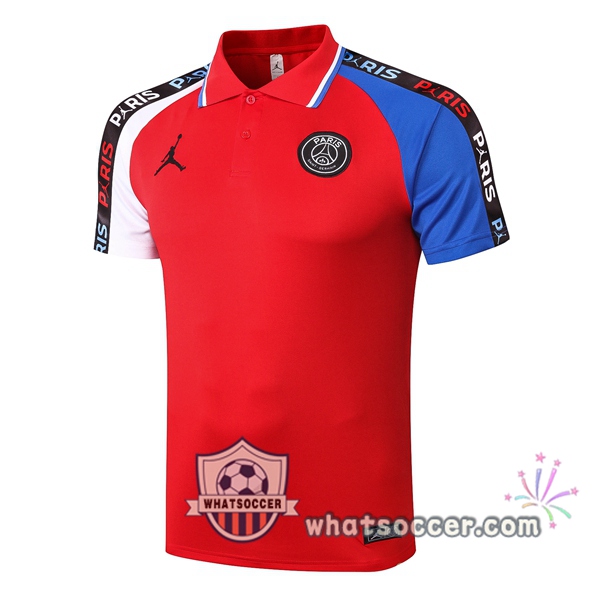 Training Polo JORDAN Paris PSG Red White Blue 2020-2021