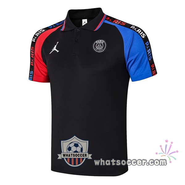 Training Polo JORDAN Paris PSG Black Red Blue 2020-2021