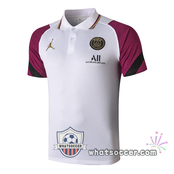 Training Polo JORDAN Paris PSG White Purple 2020-2021