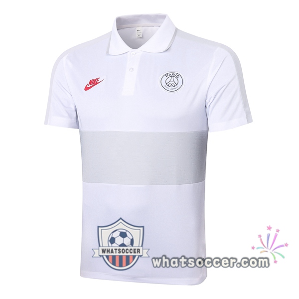 Training Polo Paris PSG White Gray 2020-2021
