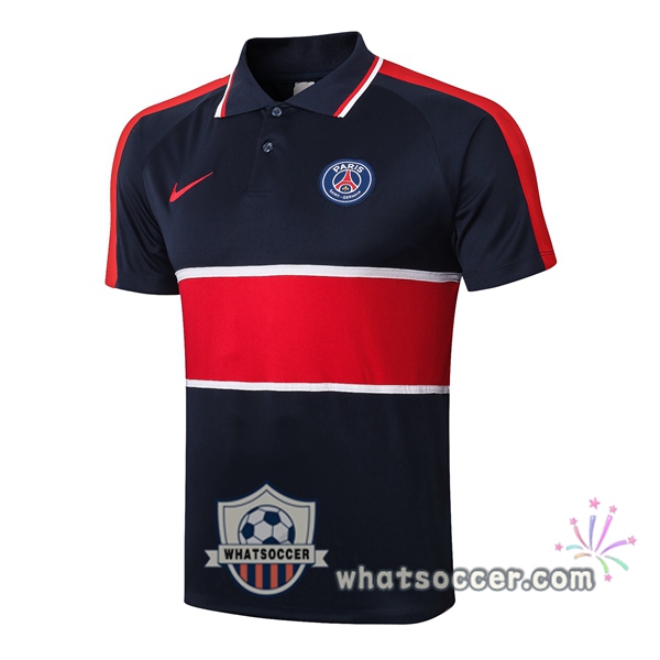 Training Polo Paris PSG Blue Royal Red 2020-2021