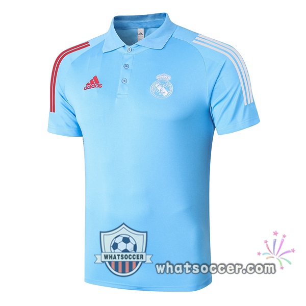 Training Polo Real Madrid Light Blue 2020-2021