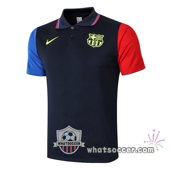Training Polo FC Barcelona Blue Royal Red 2020-2021
