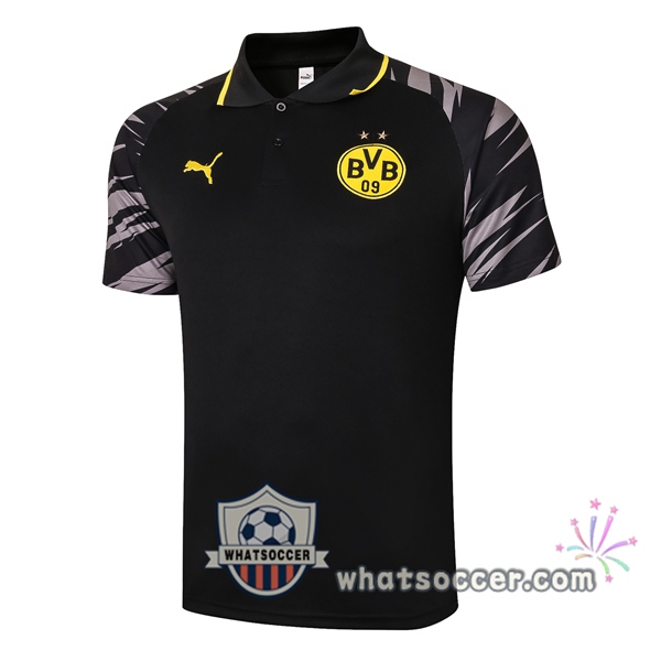 Training Polo Dortmund BVB Black Gray 2020-2021