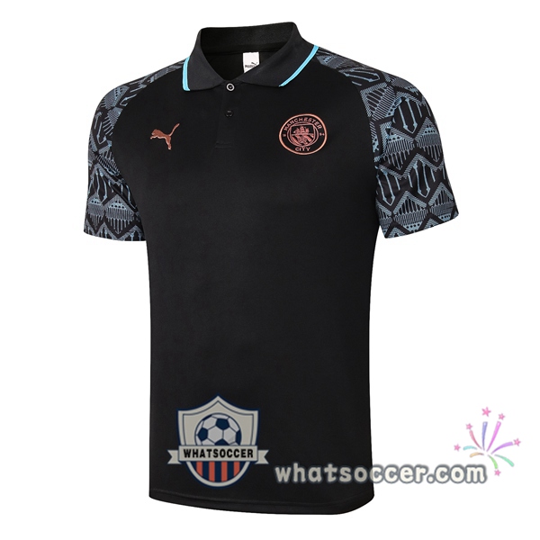 Training Polo Manchester City Black 2020-2021