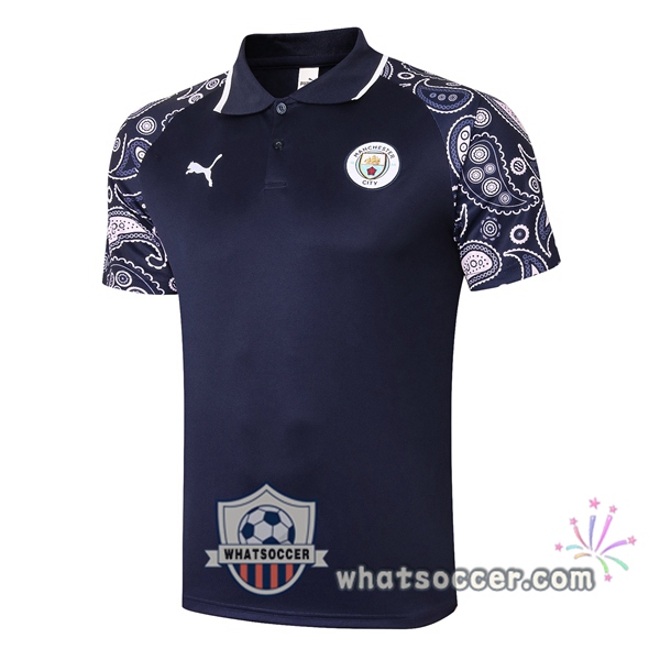 Training Polo Manchester City Blue Royal 2020-2021