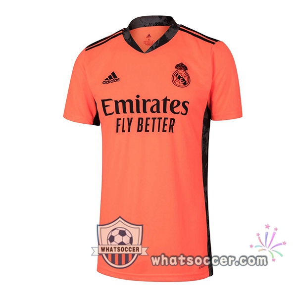 Real Madrid Goalkeeper Soccer Jerseys Orange 2020-2021