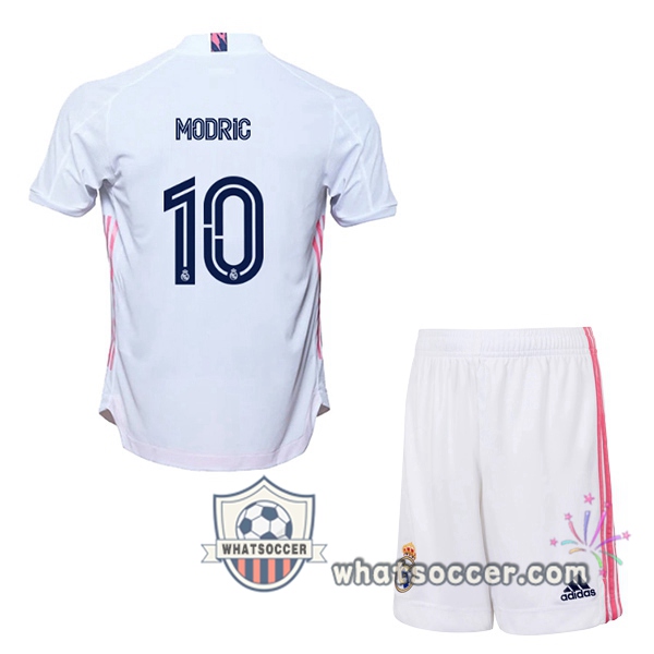 Real Madrid (Modric 10) Kids Home Soccer Jerseys 2020-2021