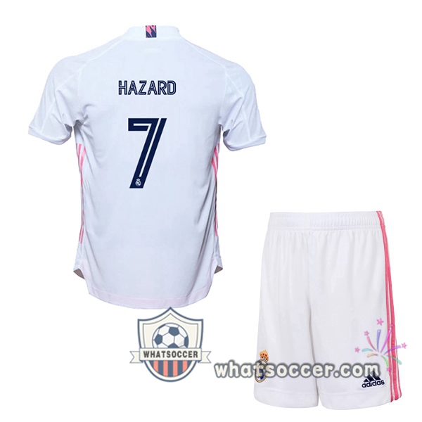 Real Madrid (Hazard 7) Kids Home Soccer Jerseys 2020-2021