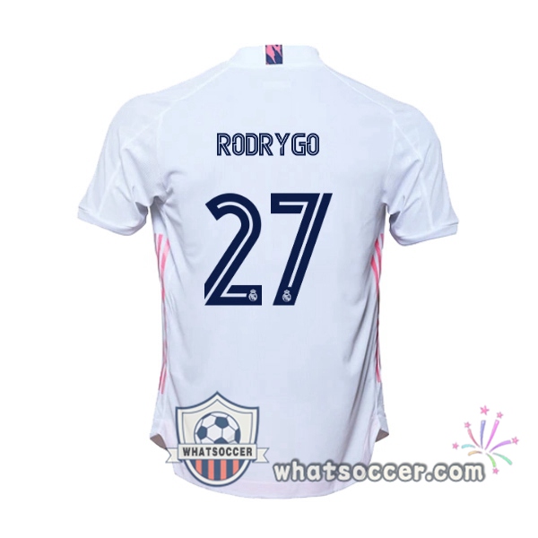 Real Madrid (Rodrygo 27) Home Soccer Jerseys 2020-2021