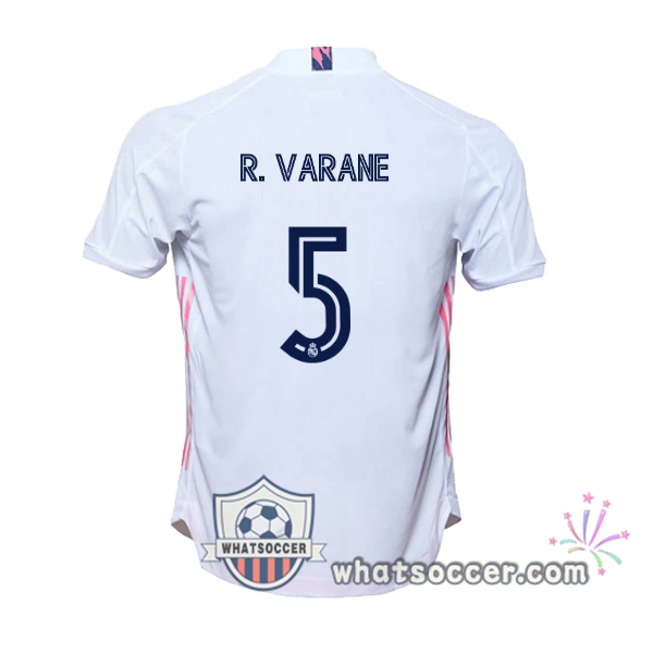 Real Madrid (R. Varane 5) Home Soccer Jerseys 2020-2021