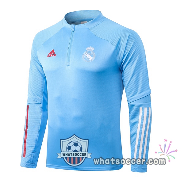 Real Madrid Light Blue Soccer Sweater 2020-2021