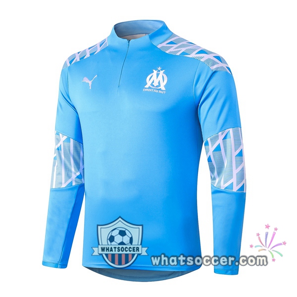 Olympique de Marseille Light Blue Soccer Sweater 2020-2021