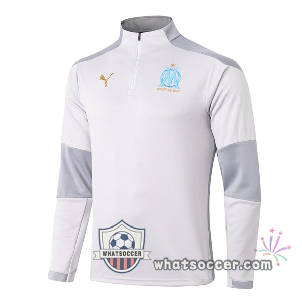 Olympique de Marseille Gray Soccer Sweater 2020-2021