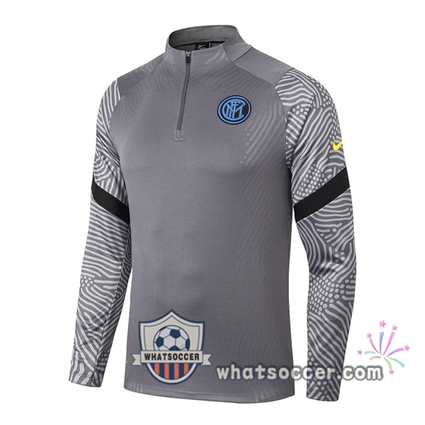 Inter Milan Gray Soccer Sweater 2020-2021