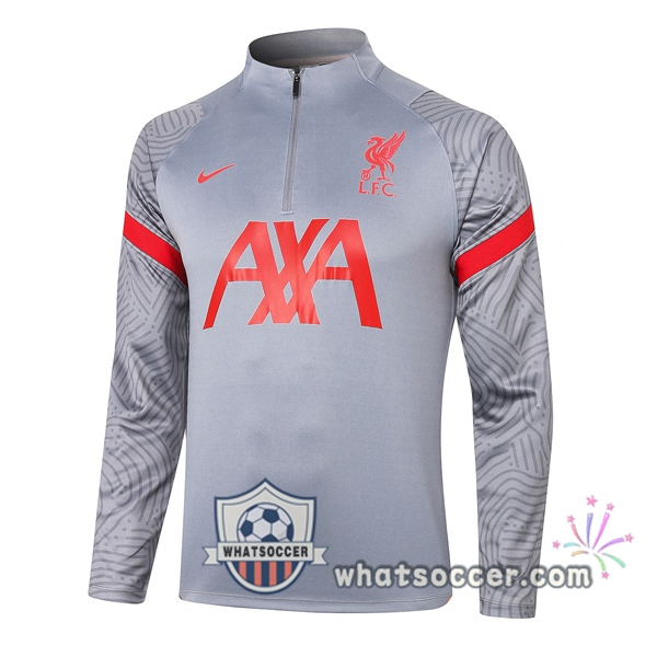 FC Liverpool Light Gray Soccer Sweater 2020-2021