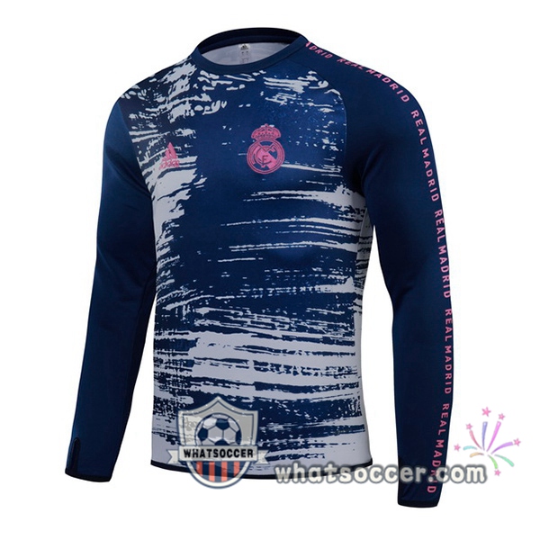 Real Madrid Blue White Soccer Sweater 2020-2021