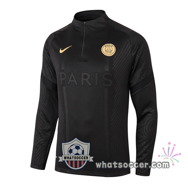Paris PSG Black Soccer Sweater 2020-2021