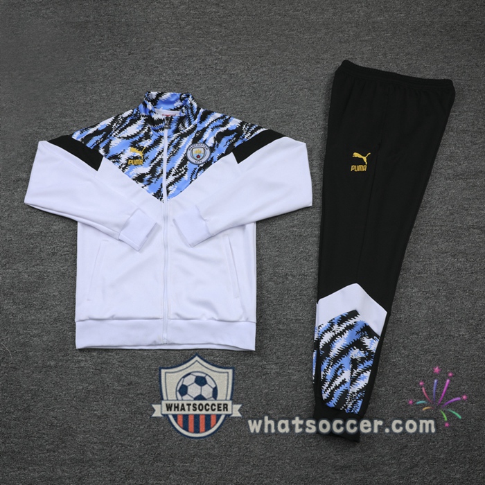 Manchester City White Training Jacket 2020-2021