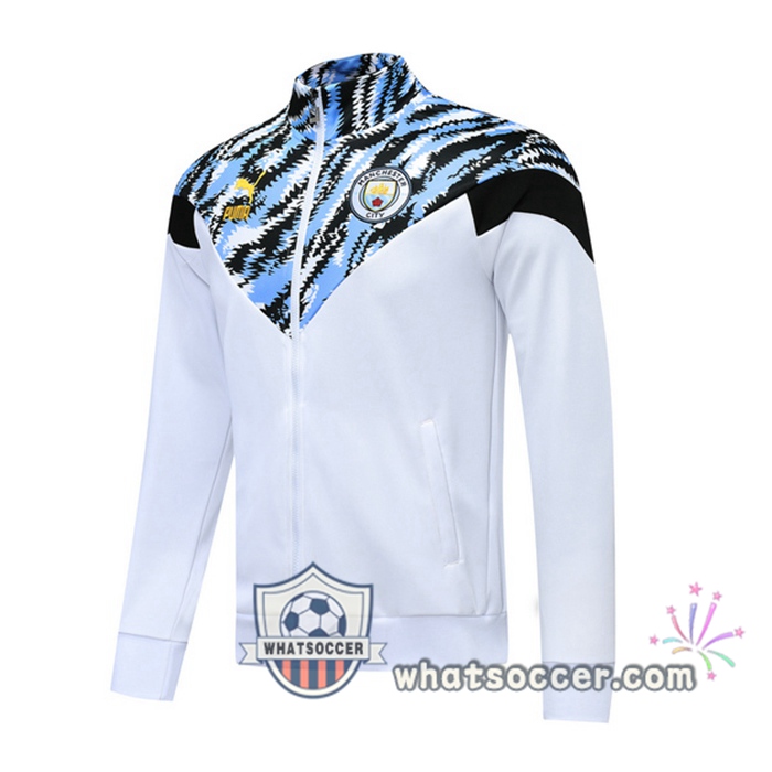 Manchester City White Training Jacket 2020-2021