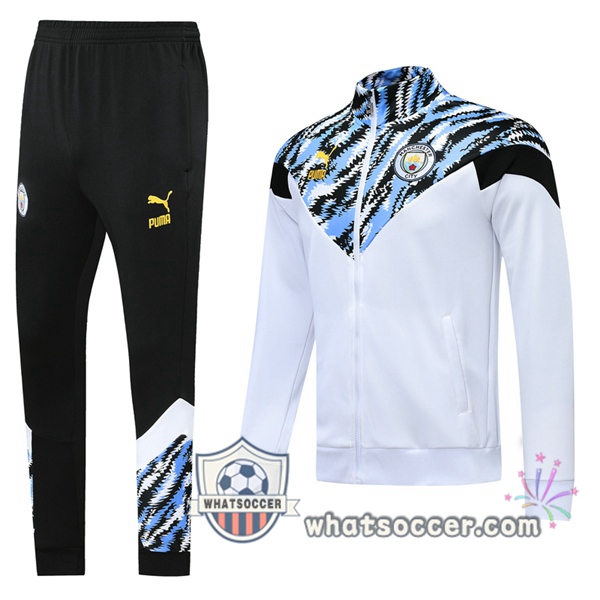 Manchester City White Training Jacket 2020-2021