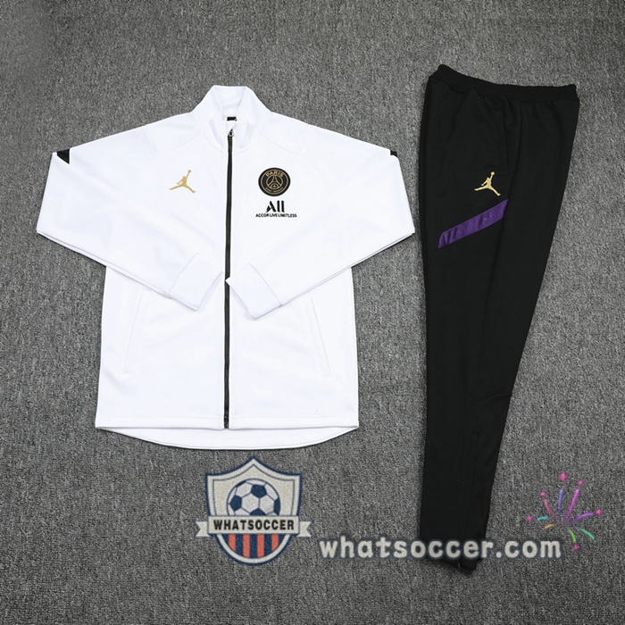 Pairis PSG Jordan White Training Jacket 2020-2021