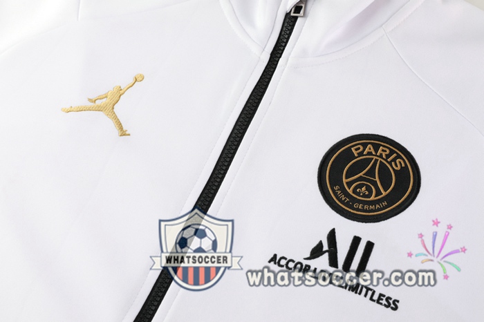 Pairis PSG Jordan White Training Jacket 2020-2021