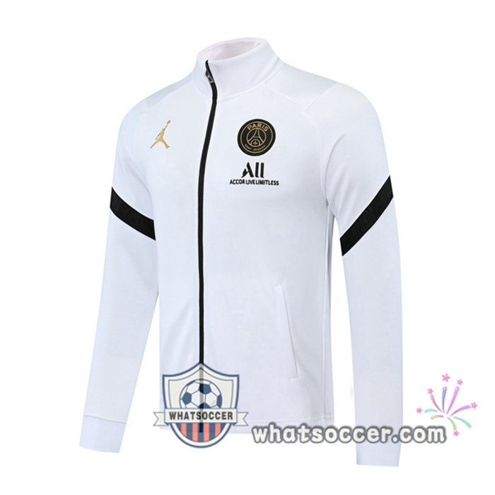 Pairis PSG Jordan White Training Jacket 2020-2021