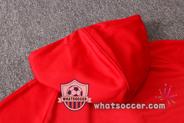 Pairis PSG Jordan Red Hooded Jacket 2020-2021