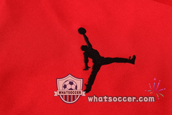 Pairis PSG Jordan Red Hooded Jacket 2020-2021