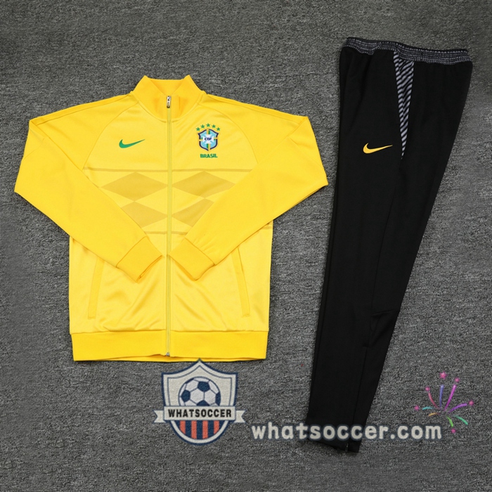 Brazil Yellow Training Jacket 2020-2021