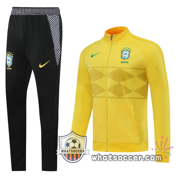 Brazil Yellow Training Jacket 2020-2021