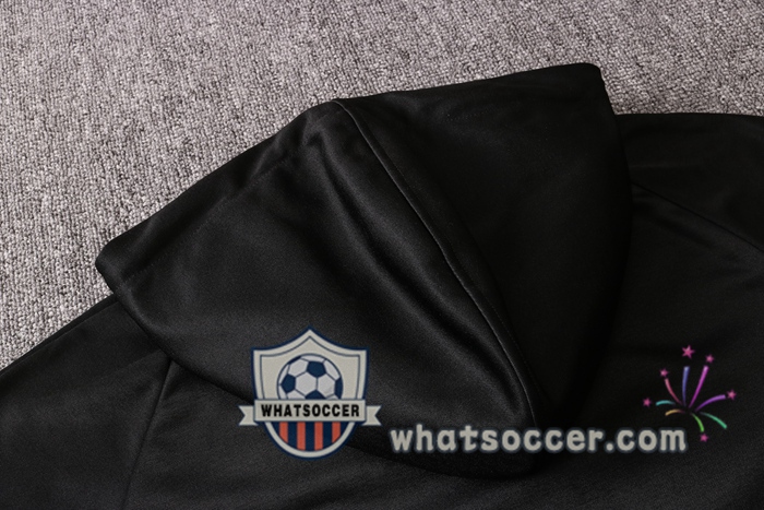Pairis PSG Jordan Black Hooded Jacket 2020-2021